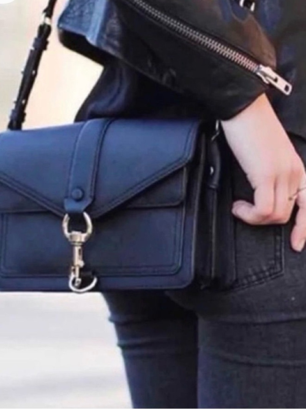 Rebecca Minkoff Women's Hudson Moto Mini Convertible Crossbody Bag - New!